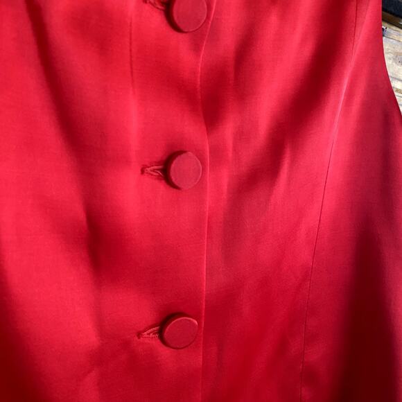 Karen Kane satin boxy bodice top with button detailing size 10 - Picture 5 of 6